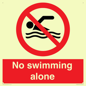 No swimming alone